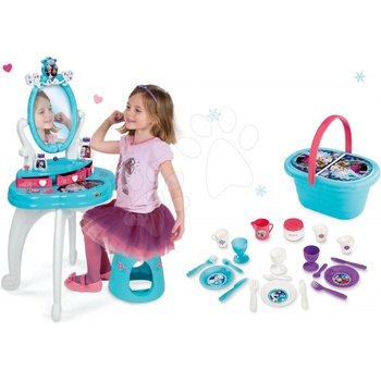 Smoby dětský kosmetický stolek a piknikový košík Frozen