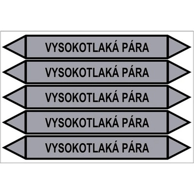 Značení potrubí, vysokotlaká pára PZG 009510