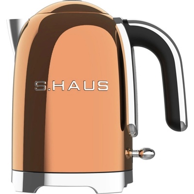 Swiss Haus Електрическа кана за вода Swiss Haus SH-SWK2127, 2000W, 1.7 л, 360° основа, Филтър, Скрит нагревател, Двойни стени, Меден (SH-SWK2127)