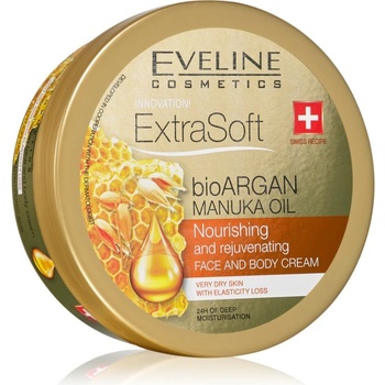 Eveline Cosmetics Extra Soft хидратиращ крем за лице и тяло с арганово масло 175ml