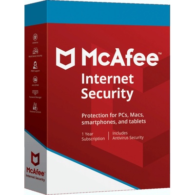 McAfee Internet Security 3 lic. 1 rok update (MIS166009RKA)