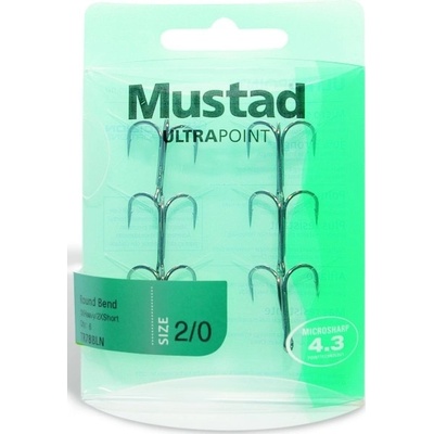 Mustad TR58NP-BN-8 trojháček black nickel vel.2 6 ks