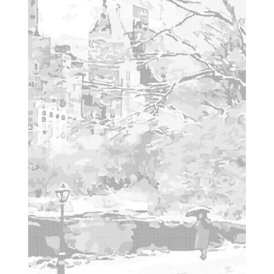 ZUTY Bodkovanie - PARK V NEW YORKU Rámovanie: vypnuté plátno na rám, Rozmer: 40x50 cm