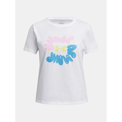 Under Armour UA Bubble Wordmark SS Тениска за момичета Under Armour | Byal | Момичешки | 160