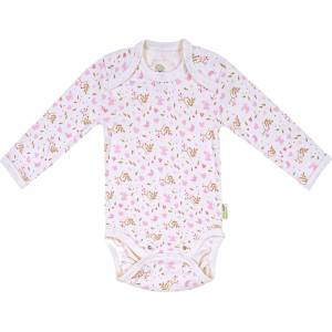Bio Baby Бебешко боди с дълъг ръкав Bio Baby - Органичен памук, 62 cm, 3-4 месеца (97220133) - baby