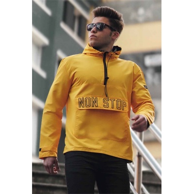 Madmext Мъжко водоустойчиво яке 4507- Неоново жълто 287867 (287867_Жълт)