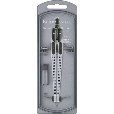 Faber-Castell kružítko Grip Quick-Set 2001 stříbrné