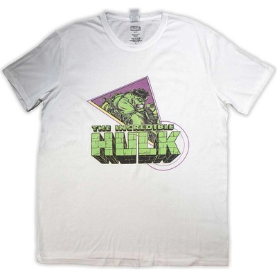 Marvel tričko Hulk Triangle biele