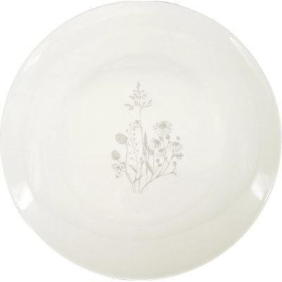 Mělký porcelánový talíř Linea Charm, ø 27 cm, taupe, by inspire