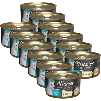 Miamor Feine Filets In Sauce пиле & риба тон 12 x 85 г