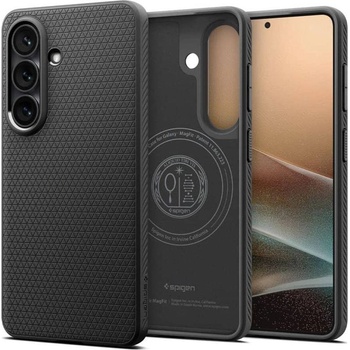 Spigen Magsafe Калъф за Samsung S26 Plus, Spigen Liquid Air Mag Fit Matte Black Case, Черен (ACS10704)