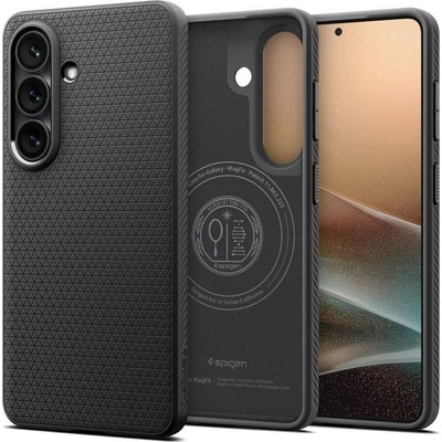 Spigen Magsafe Калъф за Samsung S26 Plus, Spigen Liquid Air Mag Fit Matte Black Case, Черен (ACS10704)