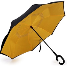 Obrátený dáždnik dvojvrstvový žltá