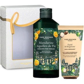 Yves Rocher Mandarine Aiguilles de Pin Комплект - Душ гел и Мляко за тяло, 400 + 200 ml