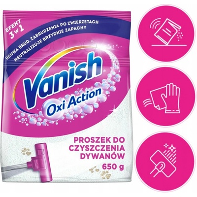 Vanish Clean & Fresh prášok na koberce 650 g