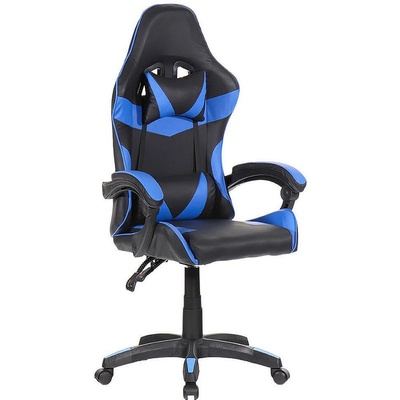 EDM Геймърси стол edm Ергономичен наклоняем Син/Черен
