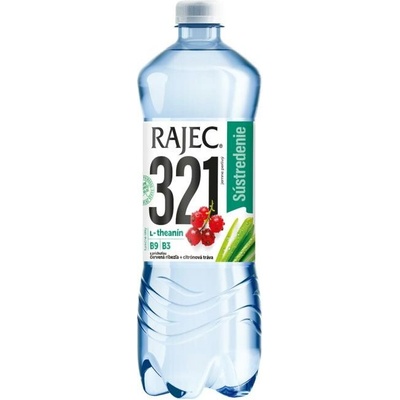 Pramenitá voda Rajec 321 Sústredenie Červená ríbezľa a citrónová tráva 8 x 0,75 l
