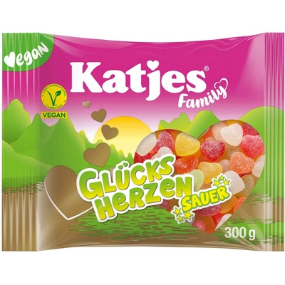 Katjes kyselá srdíčka 300 g