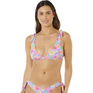 Rip Curl Malibu Cove Revo Deep V bikini top - Blue (Blue)