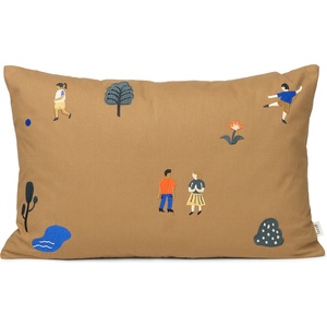 ferm LIVING Възглавница The Park 60 x 40 см кафява (1104263364)