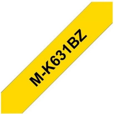 Páska Brother MK-631BZ (Černý tisk/žlutý podklad) - Originál