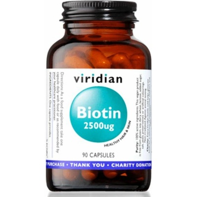 Viridian Biotin 2500ug 90 kapslí