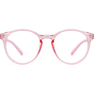Techsuit Anti-Blue Light Glasses Reflex PC (PC28003-C5) - Round - Pink