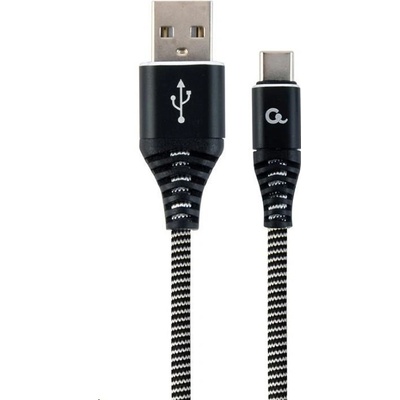 Gembird CC-USB2B-AMCM-1M-BW type-C USB charging and data, 1m, černý/bílý