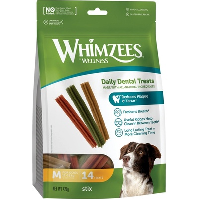 Whimzees dentálna zubná kefka M 30 g 12 ks