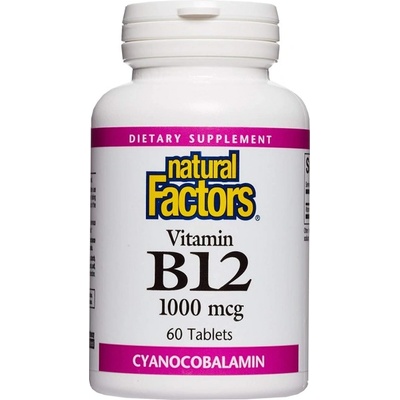 Natural Factors Vitamin B12 Cyanocobalamin 1000 mcg [60 Таблетки]