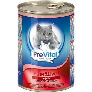 PreVital Cat s hovädzím mäsom a pečeňou 415 g