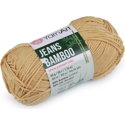 Pletací příze Jeans Bamboo 50 g Varianta: 13 (130) béžová sytá, Balení: 1 ks 51218/126201/255917