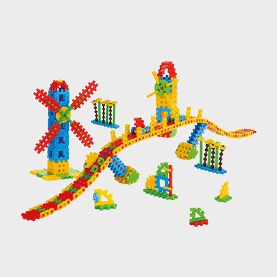 Marioinex Вафлен конструктор от 245 части - Мост с вятърници мелници (900 925)