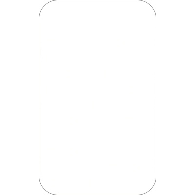 Samolepicí značení umístění palet WT-5610, tvar ''obdélník'' – lehčený hliník, bílá, 125×75 mm, balení 25 ks