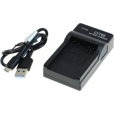 OTB Зарядно за батерия Canon NB-6L / Samsung SLB-10A / JVC BN-VH105, MicroUSB (800109701)