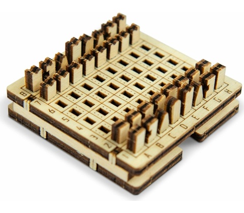 Puzzle 3D hra mini Šachy