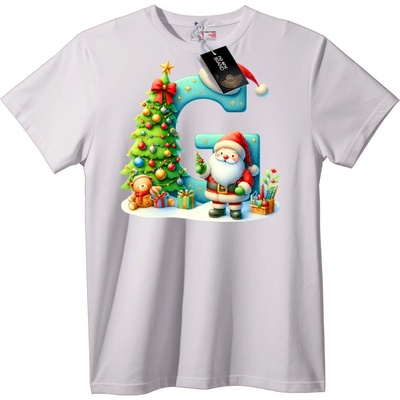 NOONEBRAND Тениска Коледна буква - 2XL, Black