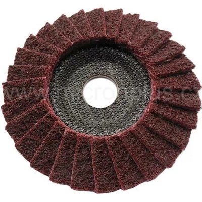Lamelový kotouč Polimaxx 125x22,23 Brusné rouno DRONCO Lamelový kotouč Polimaxx 2, 125x22,23 Medium, Brusné rouno DRONCO, vínový