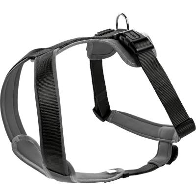 HUNTER Нагръдник за куче Hunter Harness Neoprene Dog harness - Schwarz / Grau - размер Bauchumfang 72-91 cm (057-0157-0115)