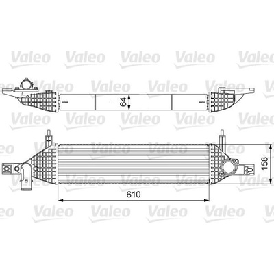 CHLADIČ TURBA, INTERCOOLER VALEO 818633