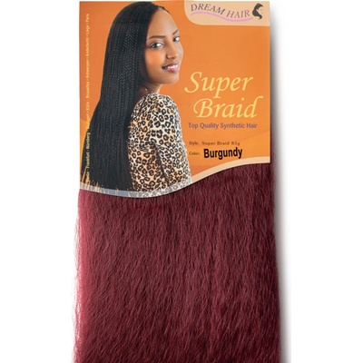 Super Braid 100% Jumbo Braid Kanekalon BURGUNDY – Zboží Mobilmania