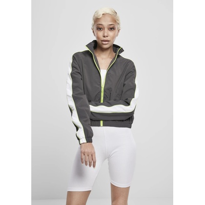 Urban Classics Дамско яке в тъмносиво от Urban Classics Ladies Short Piped Track UB-TB3414-02430 - Тъмносив, размер S