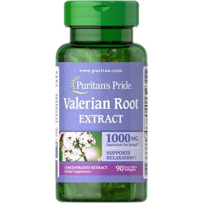Puritan's Pride Valerian Root 1000 mg | 4: 1 Extract [90 Гел капсули]