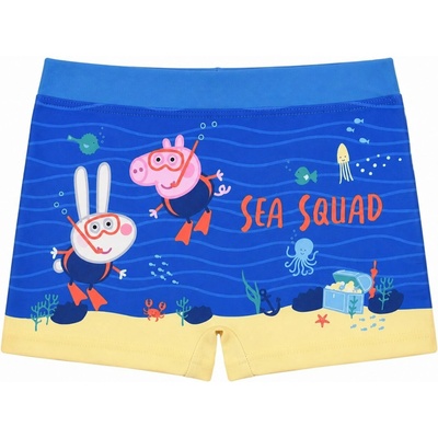 SunCity Chlapčenské plavky boxerky Prasiatko Peppa Pig Modrá