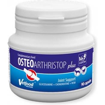 VetFood Osteoarthristop PLUS - хранителна добавка за правилно развитие на ставния хрущял при кучета и котки, 90 капсули - Полша