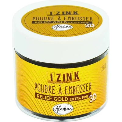 Embosovací prášek IZINK - zlatý, detailní, 25 ml