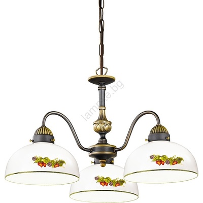 Kolarz 731.83. 121 - Пендел NONNA 3xE27/75W/230V грозде/ягоди (KL0358)