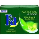 Mydlá Fa Natural & Care White Grape & Jojoba Milk toaletné mydlo 100 g