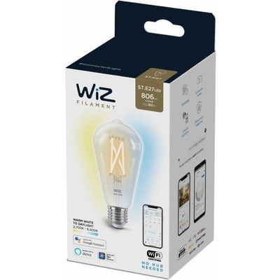 WiZ 871869978717201 LED EEK2021 E A G E27 7 W = 60 W ovládání přes mobilní aplikaci 1 ks