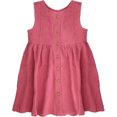 maximo Детска рокля maximo Kids' Mini Girls' Embroidered Muslin Dress - Foxglove - размер 122/128 (701-4485-0312)
